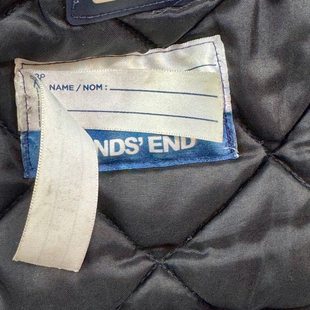 Lands End Kids Squall Parka Jacket Black Waterproof Insulated 511342 Size S 8 - Picture 9 of 16